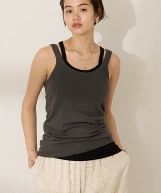 AMERICAN HOLIC 2点セット レイヤードタンクトップ Black