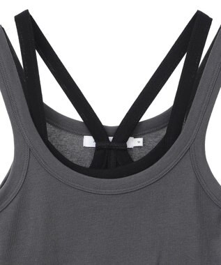 AMERICAN HOLIC 2点セット レイヤードタンクトップ Black
