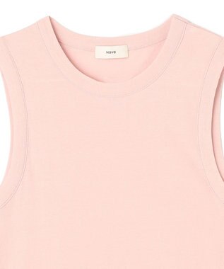 NAVE 【Nave・洗える】ガーゼフライス タンクトップ ピンク系