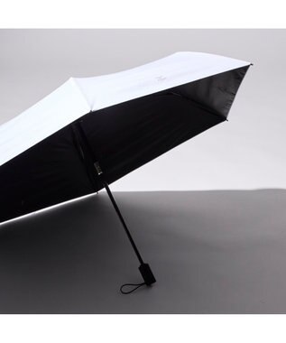 MOONBAT MIZUNO  (ミズノ) 無地 ロゴ 日傘 折りたたみ傘 自動開閉 1プッシュ パラソル 晴雨兼用 一級遮光 遮熱効果 遮光率100% UV遮蔽100% 高遮熱 ホワイト