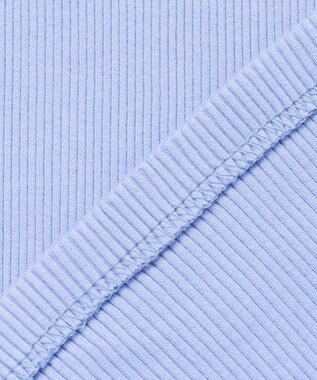 23区 【新色追加】オーガニック コットンリブ タンクトップ スカイブルー系