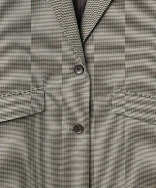 WEGO ボクシーテーラードジャケット ベージュチェック1