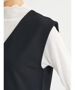 Green Parks ・Ｐｅｔｉｔ　Ｆｌｅｕｒ　サイドプリーツベスト Black