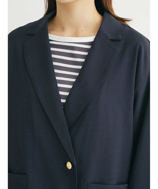 Green Parks イージーテーラードカラージャケット Dark Navy