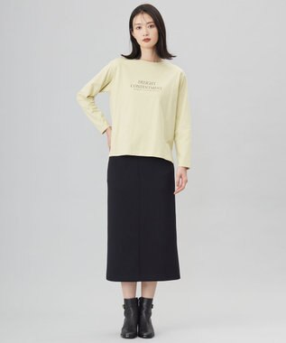 J.PRESS LADIES L ロゴ ロングスリーブ Tシャツ ピスタチオ系