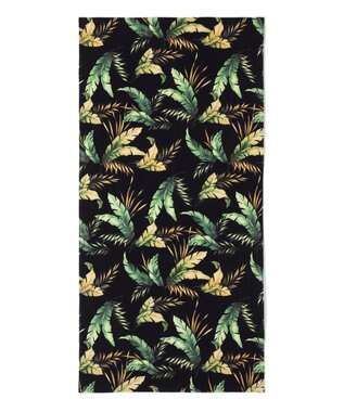 San-ai Resort（三愛水着楽園） Tropical Leaf　ビーチタオル【San-ai Resort（サンアイリゾート）】 ブラック