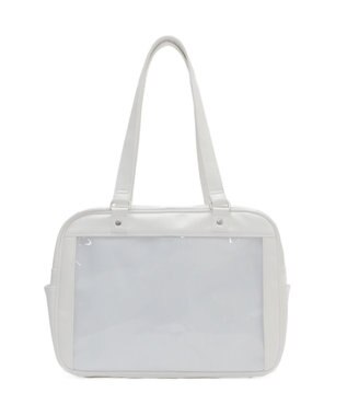 WEGO 【痛バ＆推し活グッズ】スクールボストン痛バッグ ホワイト