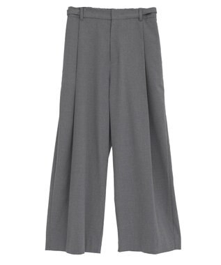 earth music&ecology 【2WAY】ウエストタブタックパンツ Gray