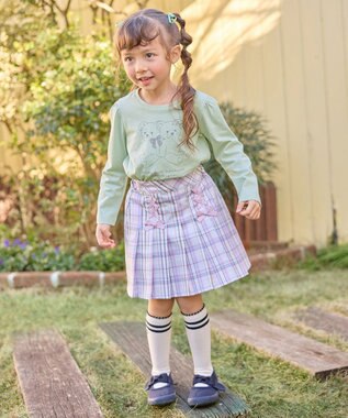 ANY KIDS 【WEB限定】7days プリント Tシャツ ミント×クマ