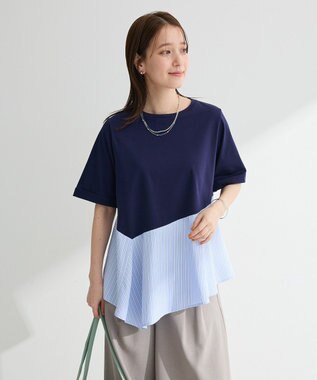Green Parks 華やぎカットソー（アシメヘム）
