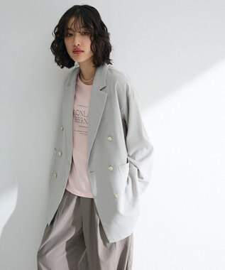 Green Parks ＢＰ　フェミニンロゴレギュラーＴシャツ Pink