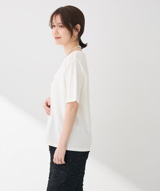 Green Parks ＢＰ　フェミニンロゴレギュラーＴシャツ Off White