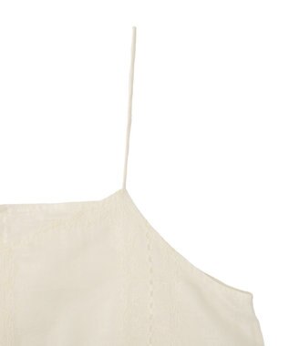 Green Parks 前後２ＷＡＹレース刺繍ビスチェ Ivory