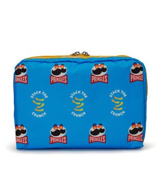 LeSportsac EXTRA LARGE RECTANGULAR COSMETIC/プリングルズブルーエクストラレクタンギュラーコスメティック プリングルズブルーエクストラレクタンギュラーコスメティック
