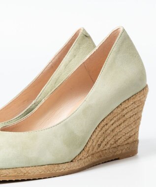 gaimo 【GAIMO/ガイモ】Vカットエスパドリーユパンプス ライトグリーン