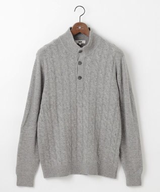 JOSEPH ABBOUD 【カシミヤ混/洗える】カシミヤブレンド ハイネック プルオーバー ニット ライトグレー系