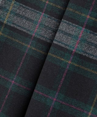 23区GOLF 【MEN】【ストレッチ】チェック柄プリント パンツ ダークグリーン系3