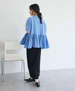 CRAFT STANDARD BOUTIQUE フクレジャカードIラインスカート Black