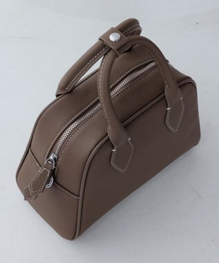 Tiaclasse 【本革】2WAYステッチハンドバッグ モカ