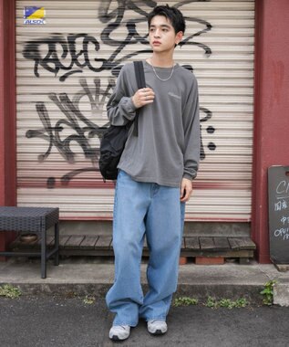 WEGO 【ユニセックス着用ITEM】ピグメントグラフィックT（LS） 柄4