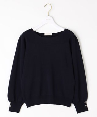 ANY SIS S 【洗える】フラワーモイスチャー ニット ダリア