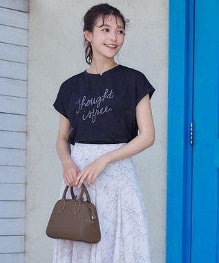 Tiaclasse 【本革】2WAYステッチハンドバッグ モカ