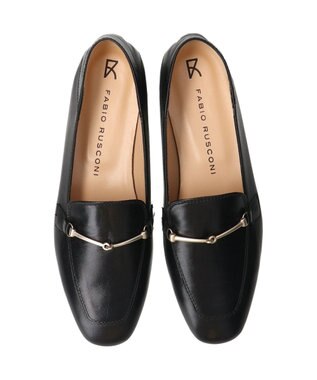 INTER-CHAUSSURES 【FABIO RUSCONI】バブーシュビットローファー ブラック