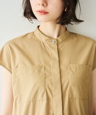 #Newans 【洗える】ラウンドフリルワンピース キャメル