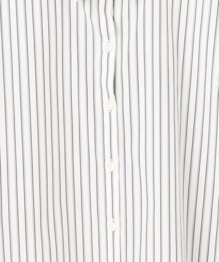 ANY SIS S 【洗える】クロップド シャツ オフベースストライプ