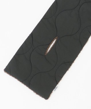 J.PRESS YORK STREET 【UNISEX】キルトマフラー カーキ系