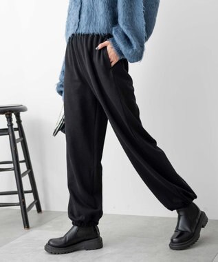 WEGO スウェットジョガーパンツ ブラック
