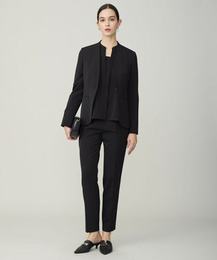 ICB L Fied キーネック ブラウス ブラック