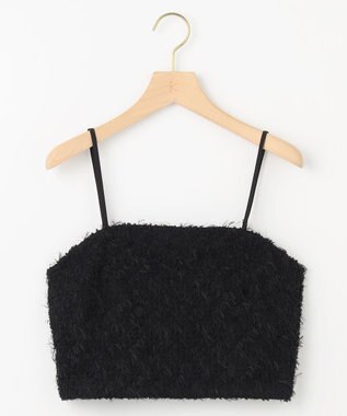 組曲 L フェザーチュール キャミソール ブラック系