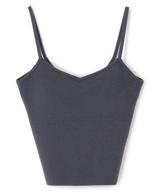 uncrave 【手洗い可】シルキーニット カップ付き キャミソール（uncrave WHITE） スレート