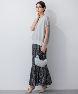 23区 VIOLAｄORO メタリック ミニ ショルダーバッグ シルバー系