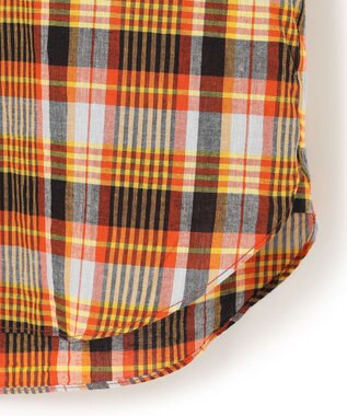 J.PRESS MEN インドマドラスチェックシャツ ライトオレンジ系3