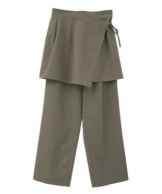 CRAFT STANDARD BOUTIQUE レイヤードデザインパンツ Beige