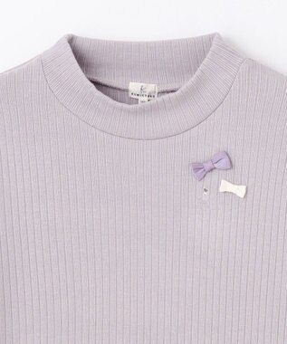 組曲 KIDS 【150-160㎝】ファー トレーナー ライトグレー系