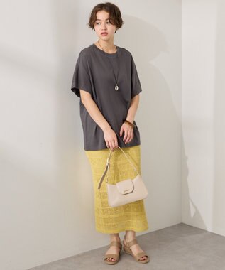 AMERICAN HOLIC 【接触冷感】スムースフレンチスリーブプルオーバー Charcoal Gray