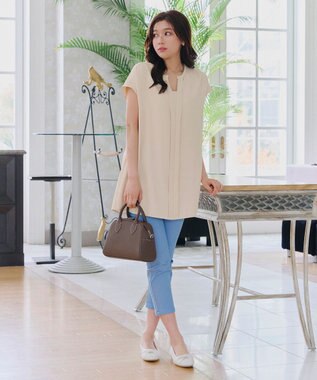 Tiaclasse 【本革】2WAYステッチハンドバッグ モカ