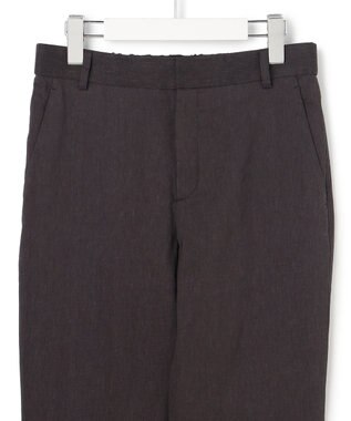 23区 【先行予約/CanCam掲載】リネンレーヨンストレッチ テーパード パンツ ダークブラウン系