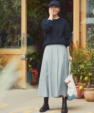 23区 【CLASSY.1月号掲載】SITA PARANTICA キャンバス トートバッグ (L) サックスブルー系