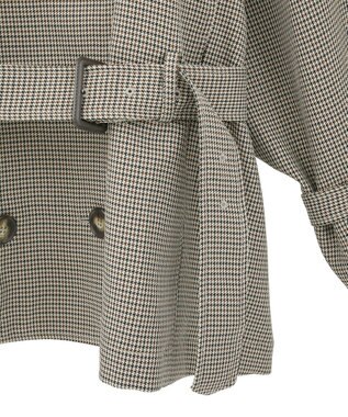 CRAFT STANDARD BOUTIQUE オーバサイズショートトレンチコート ガンクラブチェック