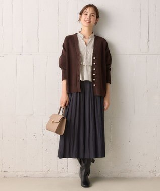 組曲 【秋色追加！大人気定番アイテム】ギャザーライトデシン パンツ ブラック系