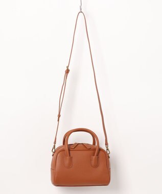 style code [Lyrss/リルス]牛革　ボストンバッグ キャメル