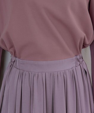 Tiaclasse 【洗える】パーカードッキングワンピース ピンク×ライトピンク