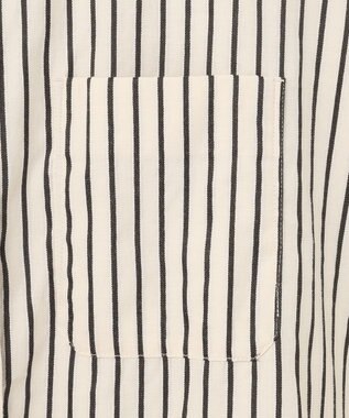 J.PRESS YORK STREET 【WOMEN】コットンタイプライター バックドレープブラウス ブラック系1