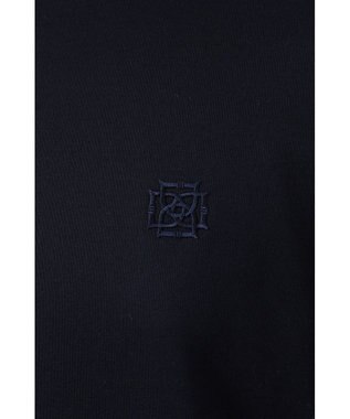 DAKS GIZAコットン THOMAS MASONチェック シャツカラーポロ ネイビー