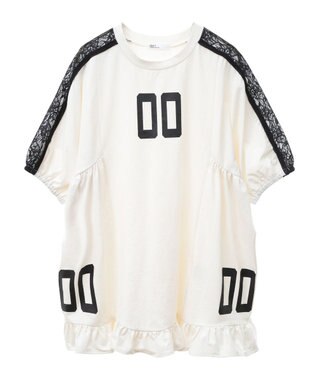 CRAFT STANDARD BOUTIQUE 接触冷感/UVカット/レースライン入りチュニック Off White