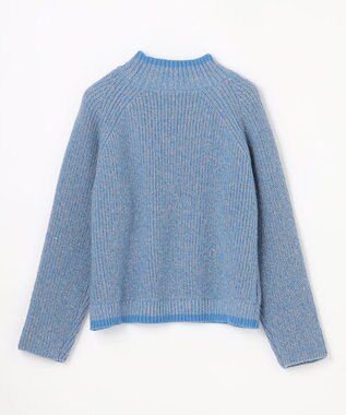 ANY L 【5色展開】バイカラーMIXニット ブルーMIX